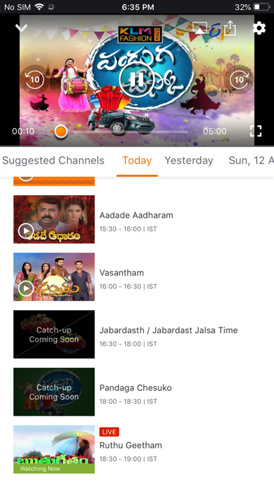 YuppTV - Live TV & Movies Screenshot