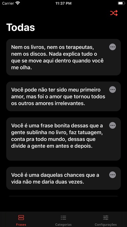 Frases de Amor: Compartilhar screenshot-6