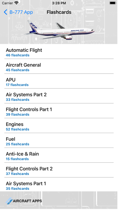 B-777 Aircraft Apps Screenshot