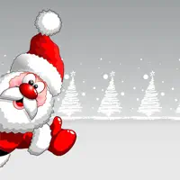 Santa Christmas Snowing
