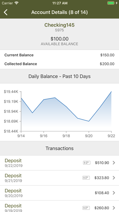 Mission Bank Treasury Mgmt Screenshot