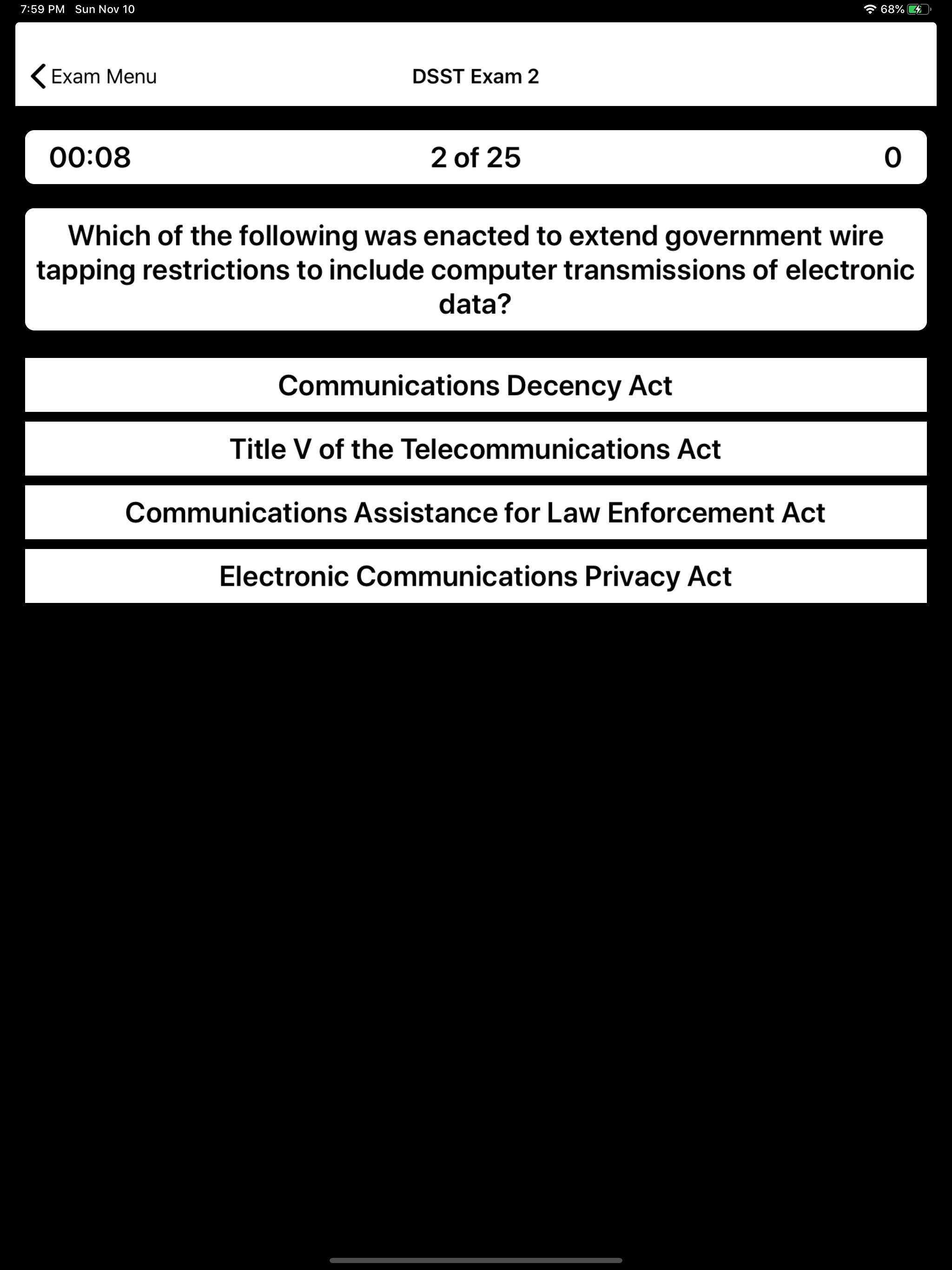 DSST Law Enforcement Prep screenshot 11