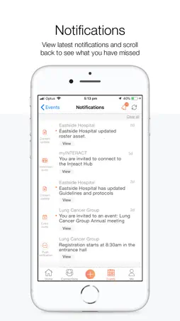 myINTERACT screenshot 2