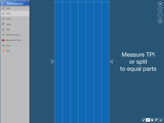 Millimeter Pro - screen ruler iPad screenshot 4 - Utilities app