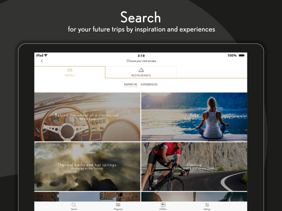 Relais & Châteaux iPad screenshot 5 - Travel app