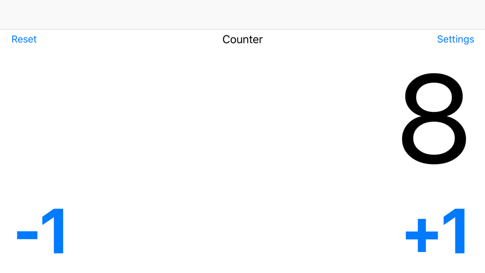 #6. Counter 1 (iOS) Podle: Roberto Panetta