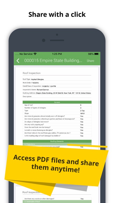 Roof Inspection iPhone screenshot 4 - Business app