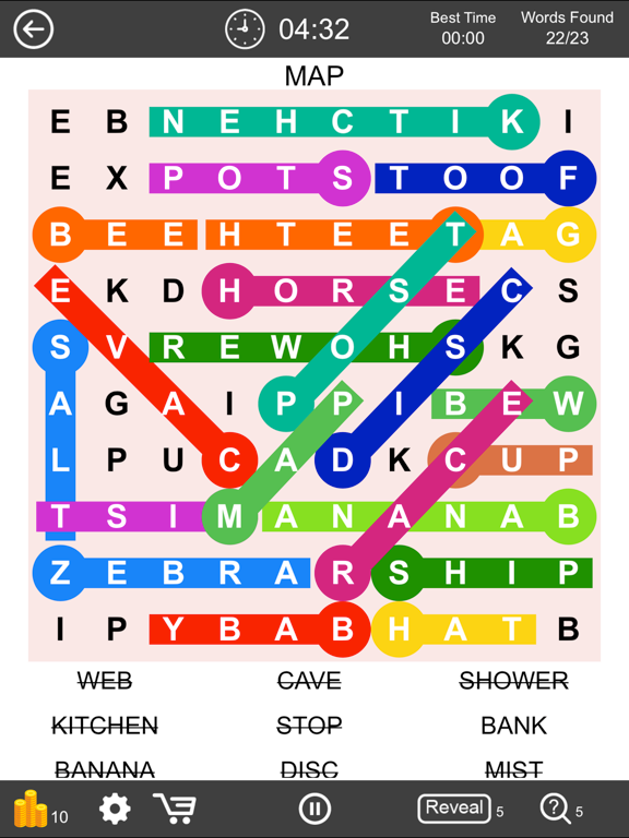 Screenshot #4 pour Word Search Finder Puzzle Game