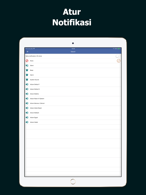 Waktu Solat dan Azan iPad screenshot 3 - Lifestyle app