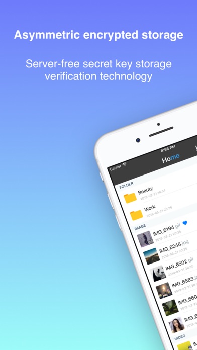 Screenshot #1 pour DataSpace - Album Encryption