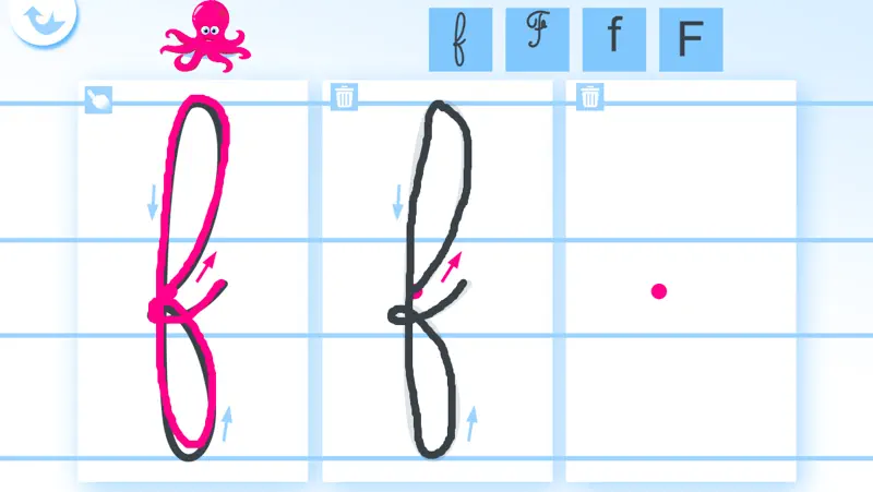 Write the alphabet screenshot 2 of 5