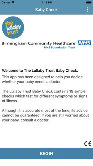 The Lullaby Trust Baby Check screenshot 1