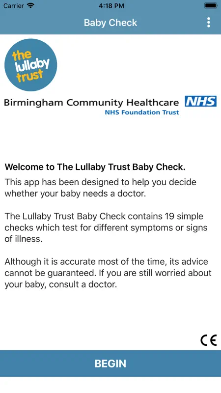 The Lullaby Trust Baby Check screenshot 1 of 5