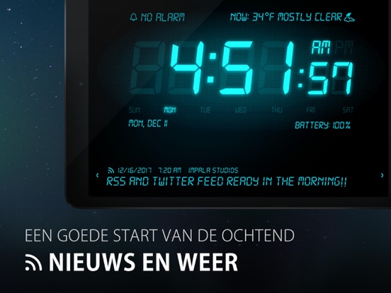 Alarm Klok HD iPad app afbeelding 3