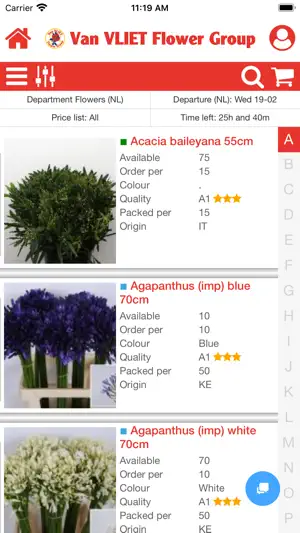 Van VLIET Flower Group screenshot 1