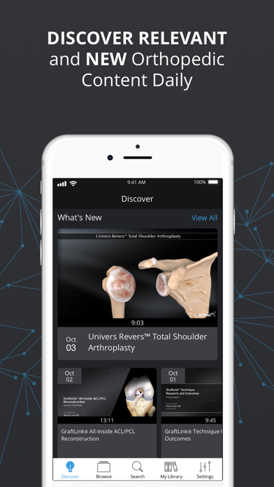 The Arthrex Surgeon App Screenshot