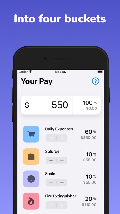 Money Buckets screenshot 2