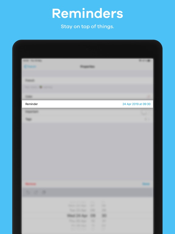 Unit: Notes, Todos, Lists iPad screenshot 7 - Productivity app