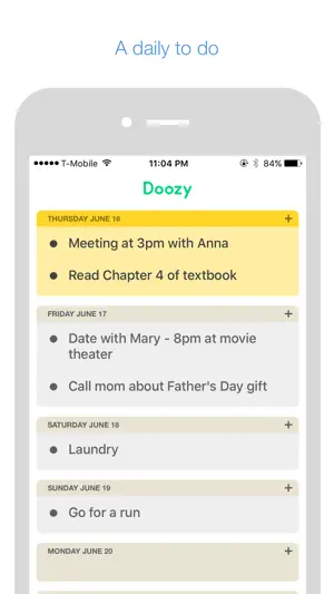 Doozy - Daily To Do's screenshot 1