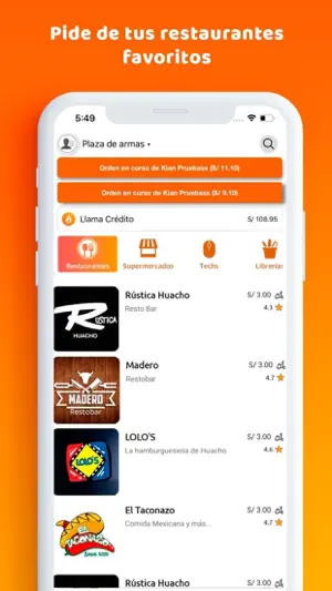 Llamafood - App de Delivery screenshot 1