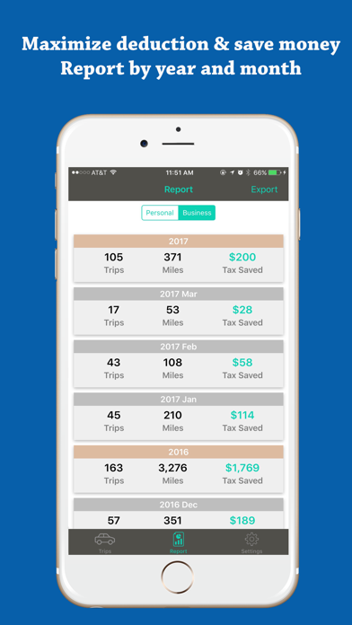 Screenshot #2 pour MileLogger - Mileage tracker