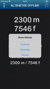 Altimeter Offline screenshot