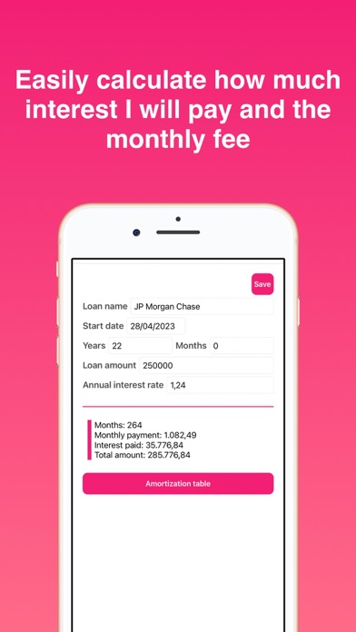 Loan Calculator - PRO Screenshot