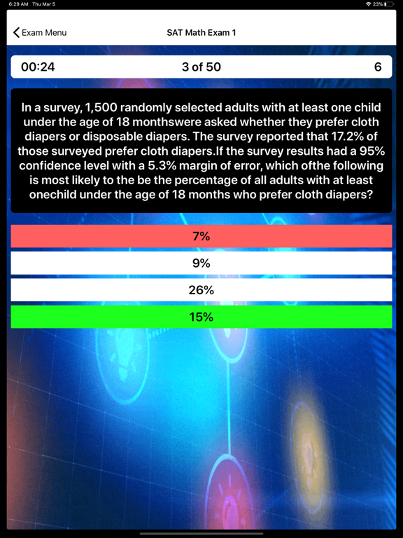 SAT Exam Prep 2025-2026 iPad screenshot
