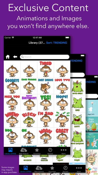 Screenshot #2 pour Fun Animations - MMS Texting