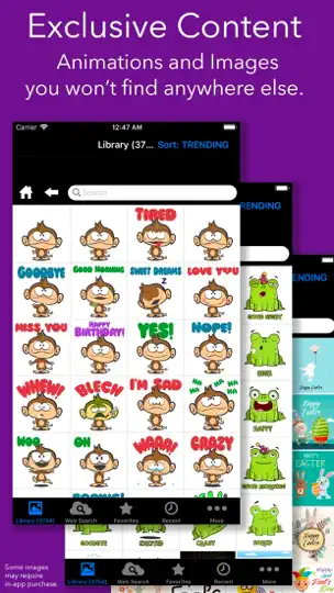 Captura de pantalla de Fun Animations - MMS Texting en iPhone 2