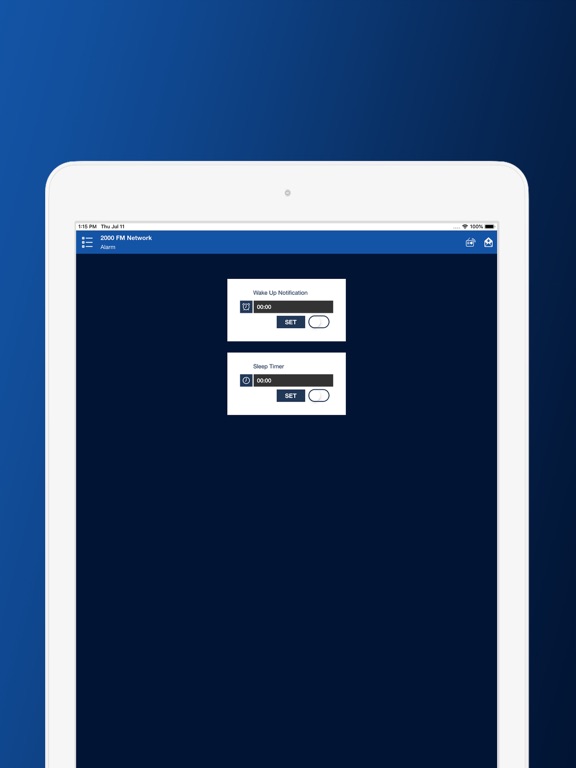 2000FM Network iPad screenshot 9 - Music app