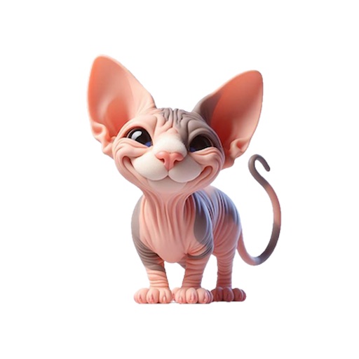 Happy Sphynx Cat Stickers icon