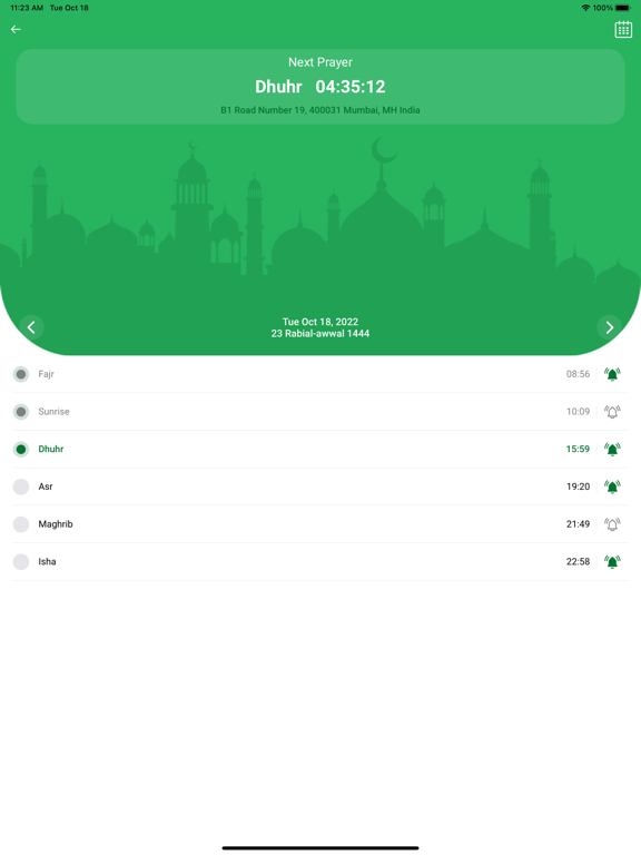 Screenshot #5 pour Muslim Prayer Times & Qibla