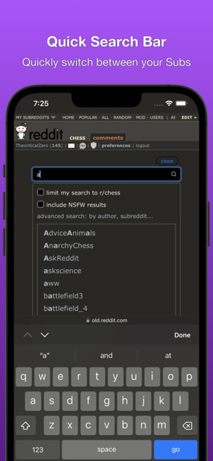 Captura de pantalla d'Ahir per a l'antiga Reddit