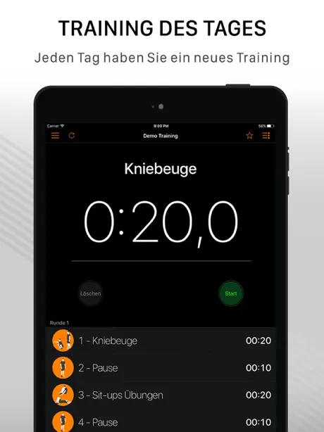 Stoppuhr & Timer Intervall