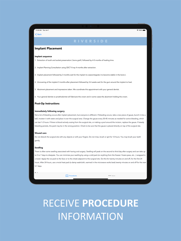 Riverside OMS iPad screenshot 2 - Medical app
