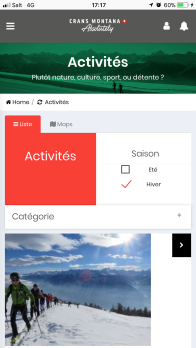 Screenshot 4 of Crans Montana Tourism App