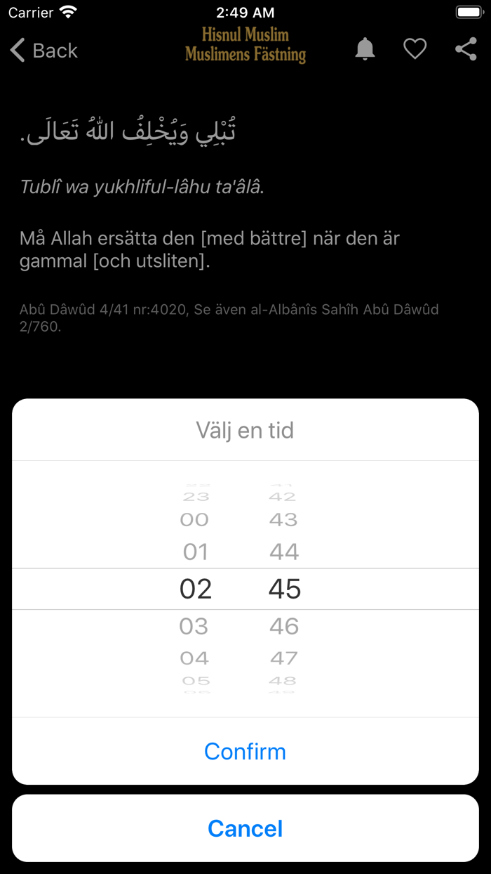 Hisnul Muslim Svenska