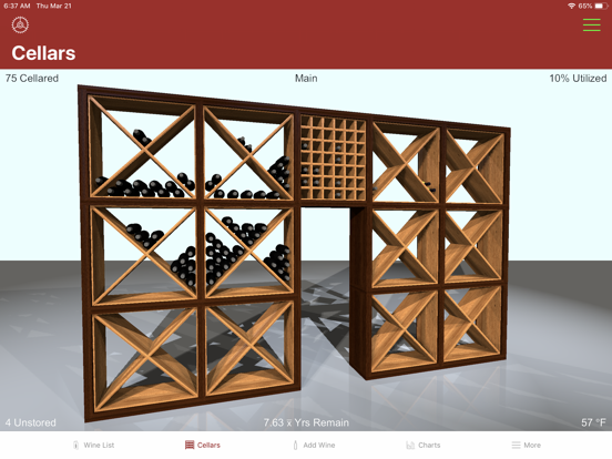 CellarView Wine Cellar Tracker iPad app afbeelding 2