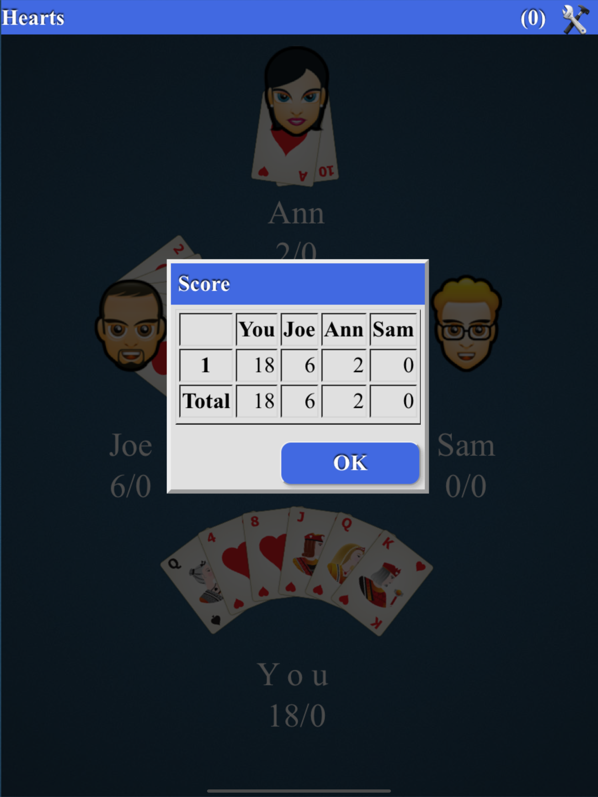 Hearts Card Game*