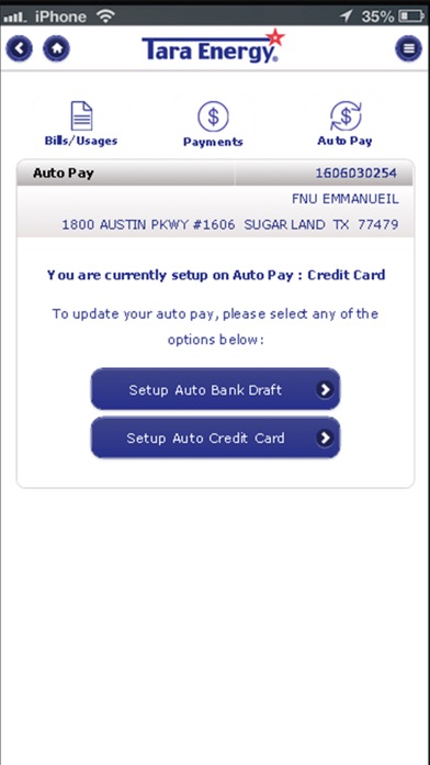 Tara Energy, LLC Screenshot