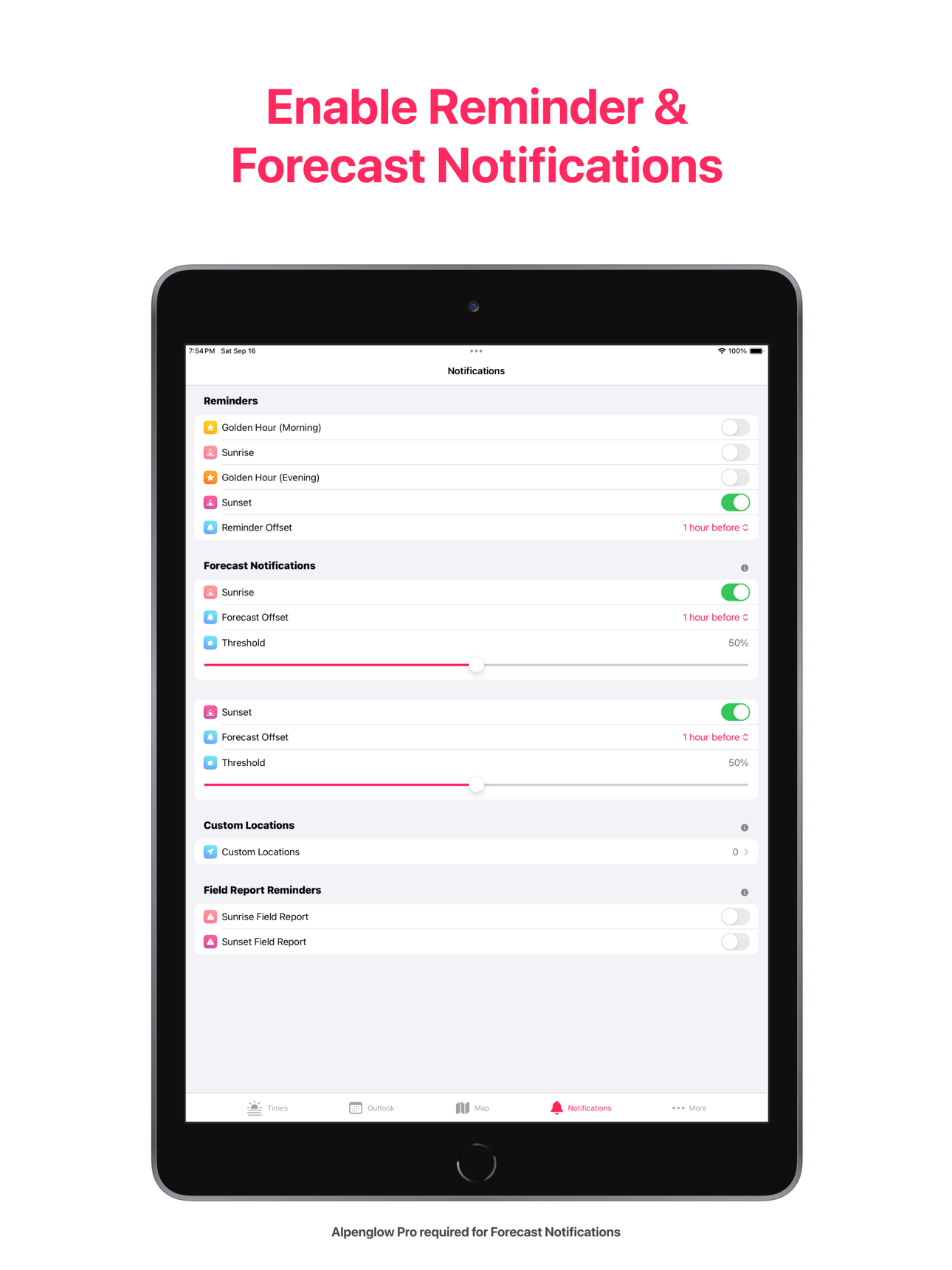 Alpenglow: Sunset Prediction screenshot 3