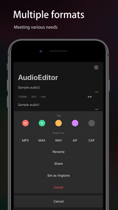 Audio Editor - Music editor screenshot 5