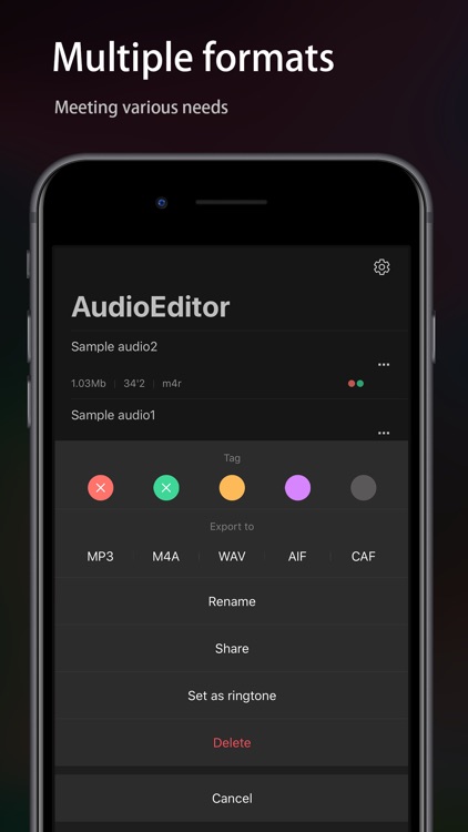 Audio Editor - Music editor screenshot-4