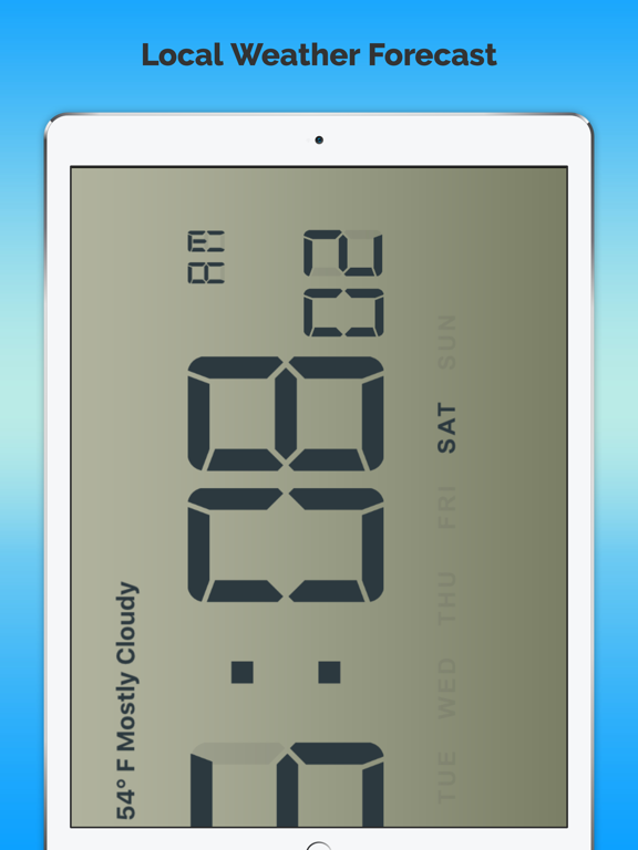 Digital Clock-Forecast Live iPad screenshot