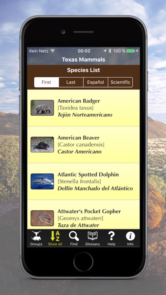 #2. Texas Mammals (iOS) By: I.M.D. Publicacion C.A.
