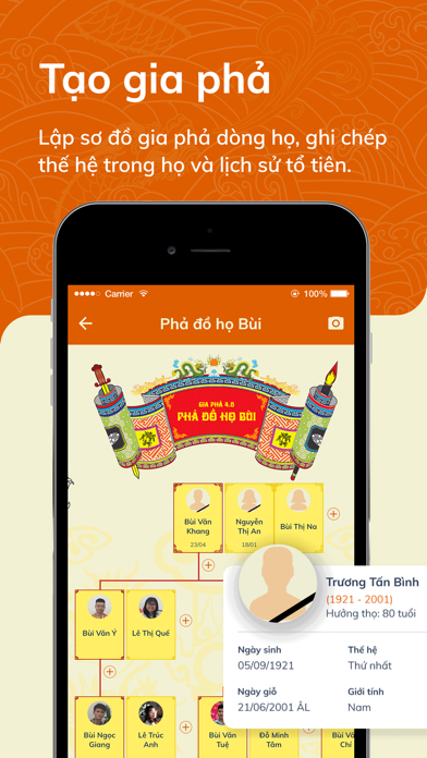 Screenshot #2 pour Gia Phả 4.0 - Phả Tuệ