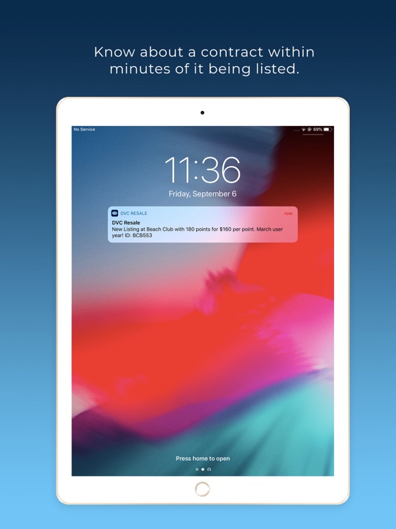 DVC Resale Market iPad screenshot 2 - Utilities app