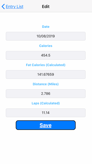 Treadmill Logger Screenshot 4 of 9