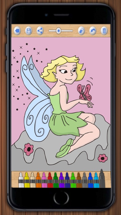 Screenshot #2 pour Fairy Coloring Book Kids Game
